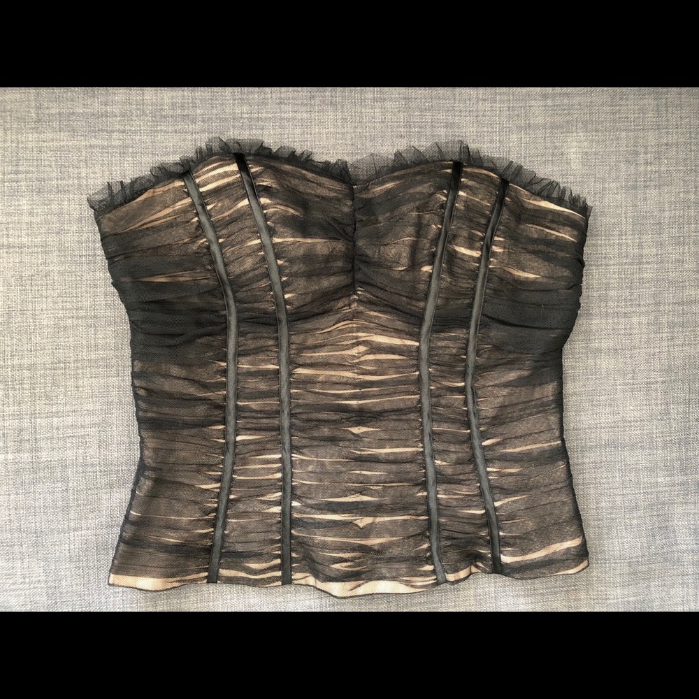 Black and nude corset top ( Dusk Collection)